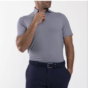 KJUS NEW Men’s Soren stripe golf polo shirt top tee size 52 L large NWT UPF 50+